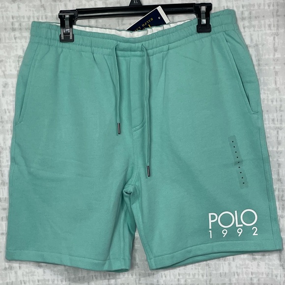 NWT SET Polo Ralph Lauren Vneck T-shirt and Sweat Shorts Size Medium - Picture 7 of 12